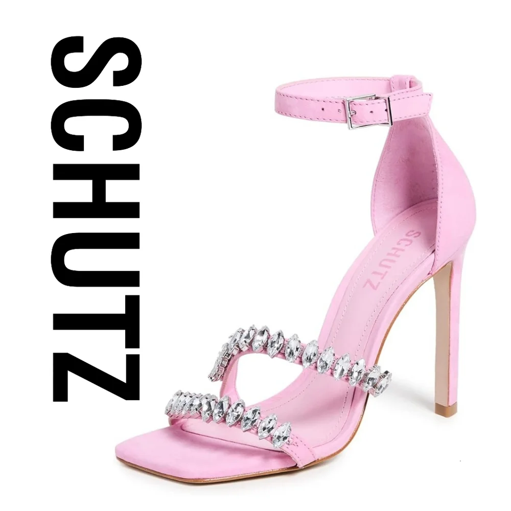 SCHUTZ Linsey Club Rose Size 7 Pink